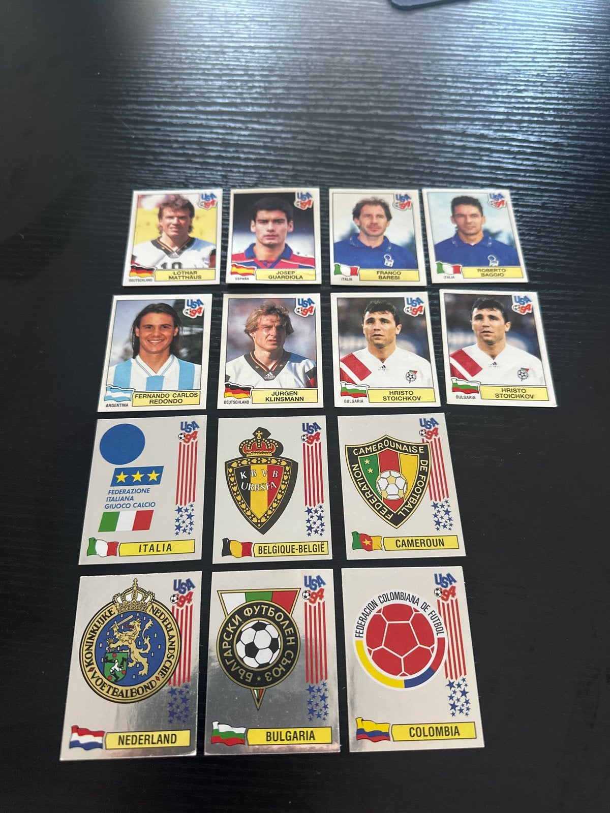 Panini USA 94 Wereldkampioenschap Voetbal Stickers en badges, Ophalen of Verzenden, Zo goed als nieuw, Meerdere stickers