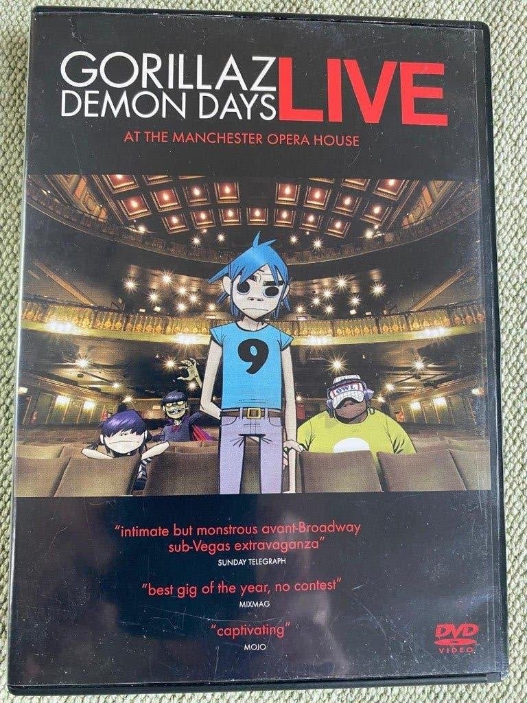 Gorillaz Demon Days Live DVD + boekje – All Regions, Alle leeftijden, Ophalen of Verzenden, Concert, Inclusief boekje