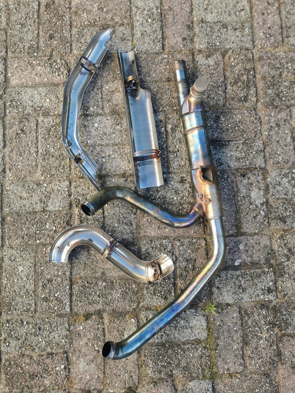 Uitlaatbocht met hitte schilden harley touring, Motoren, Onderdelen | Harley-Davidson, Ophalen of Verzenden, Nieuw