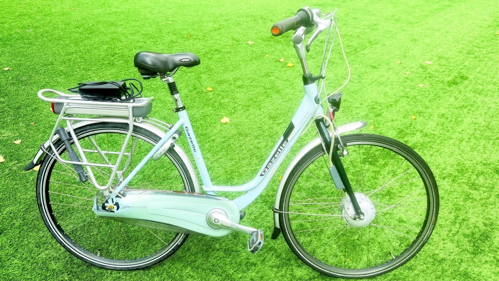 Goed werkende unisex damesfiets E-bike Gazelle Orange 49cm, Ophalen, Gebruikt, Velgrem, Versnellingen