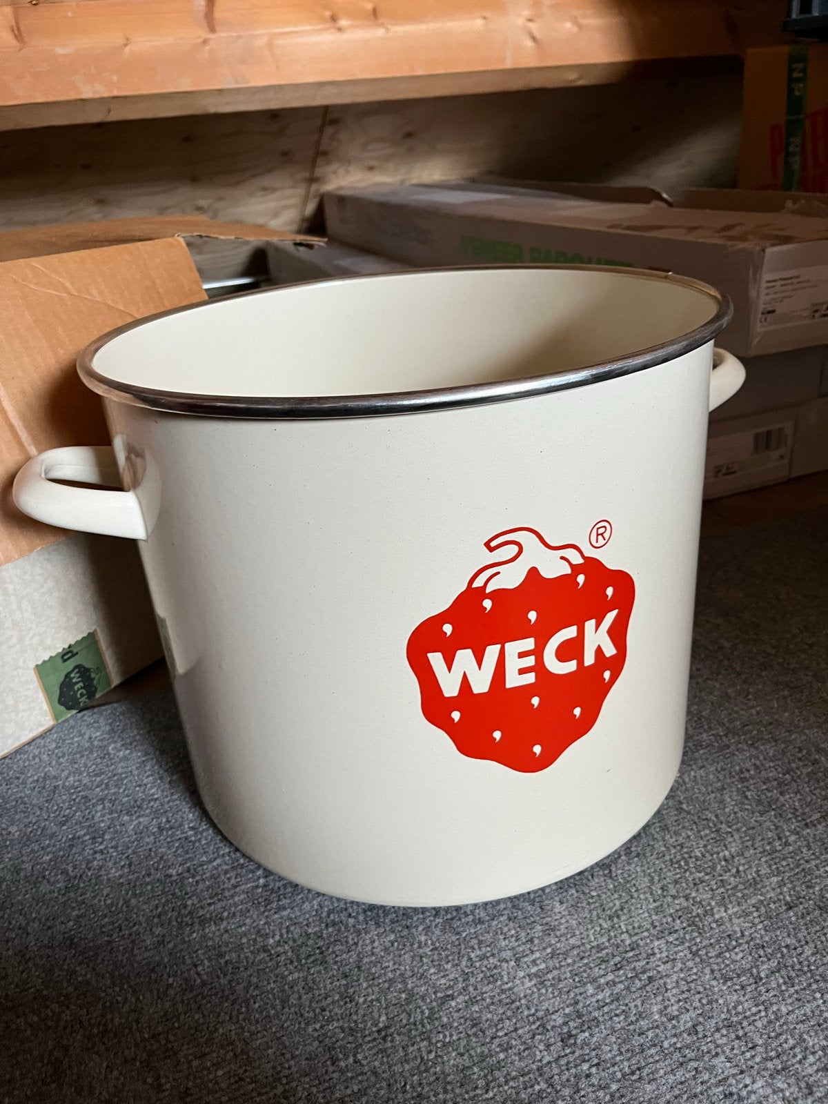 Weck Inmaakketel met Thermometer en Rooster, Ophalen, Met deksel, Overige typen, Zo goed als nieuw