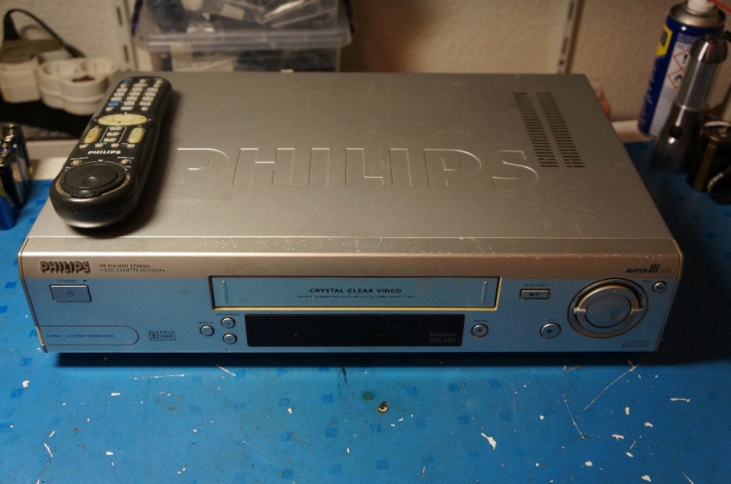 philips matchline VR910 defect, Ophalen of Verzenden, Gebruikt, VHS-speler of -recorder