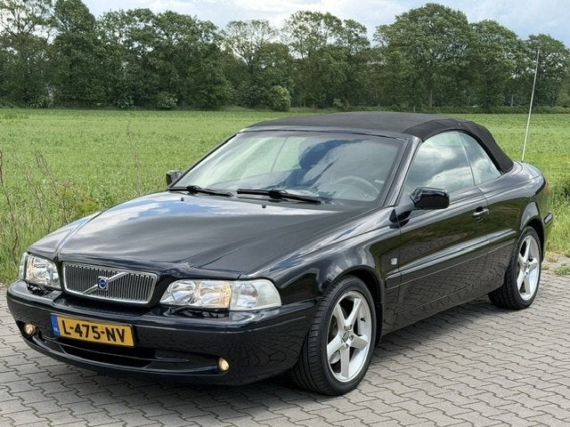 Volvo C70 Convertible 2.4T TOURER BLACK AUT 2005 ZWART LEDER, Automaat, C70, Gebruikt, Zwart