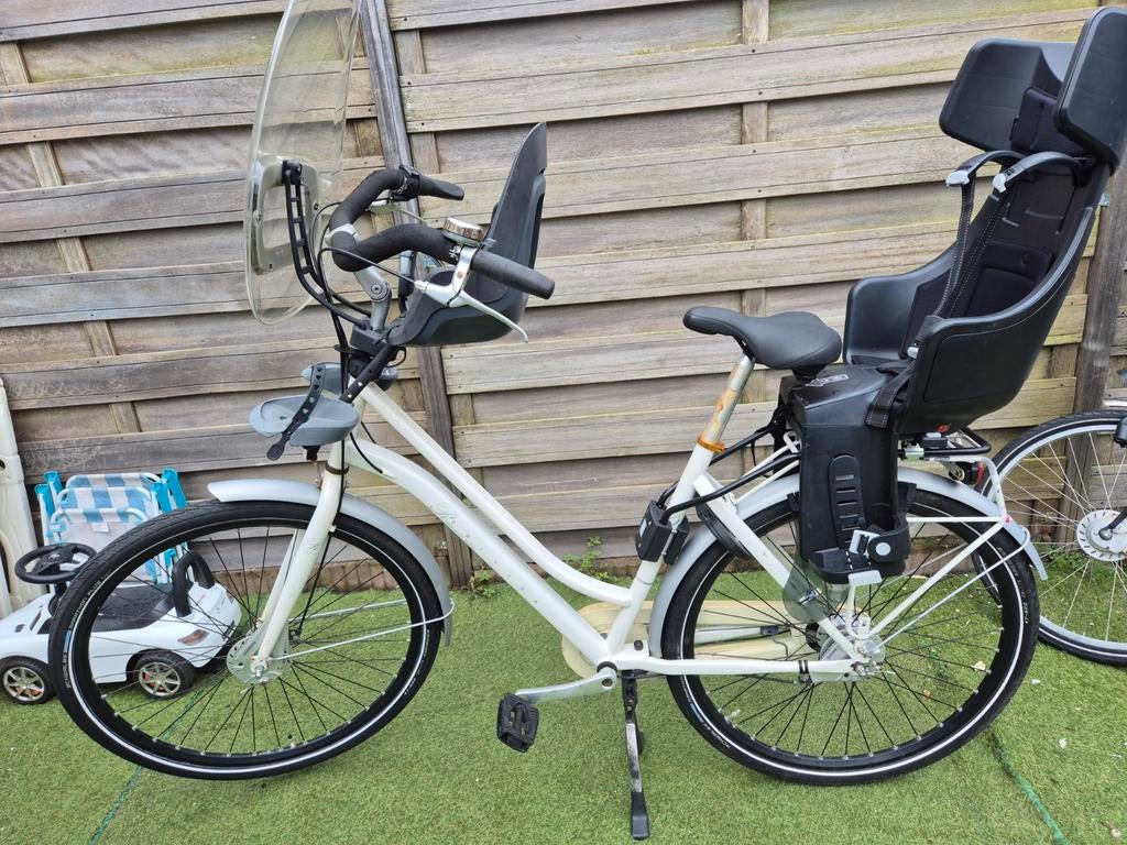 Cortina Roots Moederfiets met 2 Bobike zitjes, Fietsen en Brommers, Fietsen | Dames | Moederfietsen, 2 zitjes, Versnellingen, Zo goed als nieuw