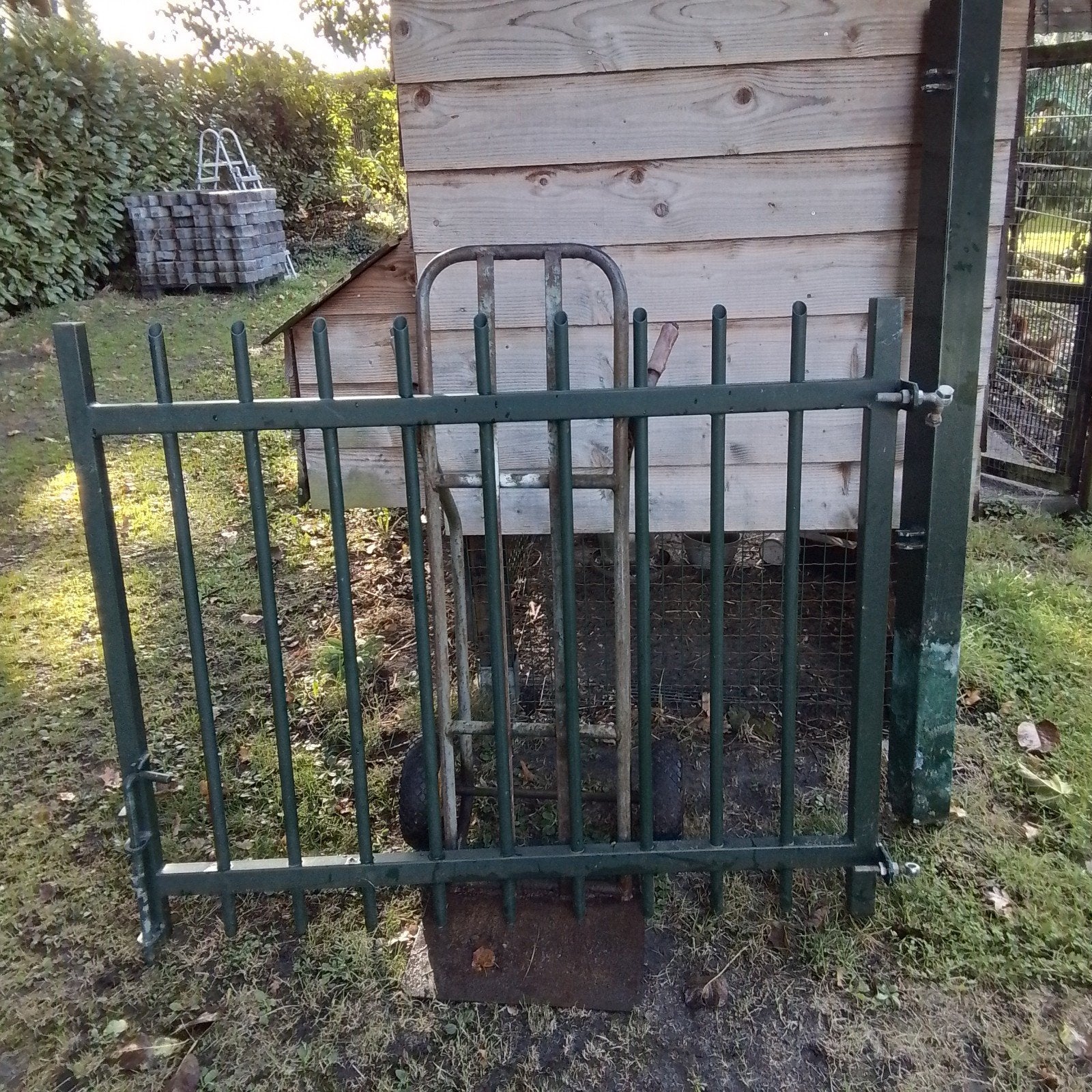Groene tuinpoort - Stevig en duurzaam, Ophalen, Met poort, Gebruikt, Tuinhek