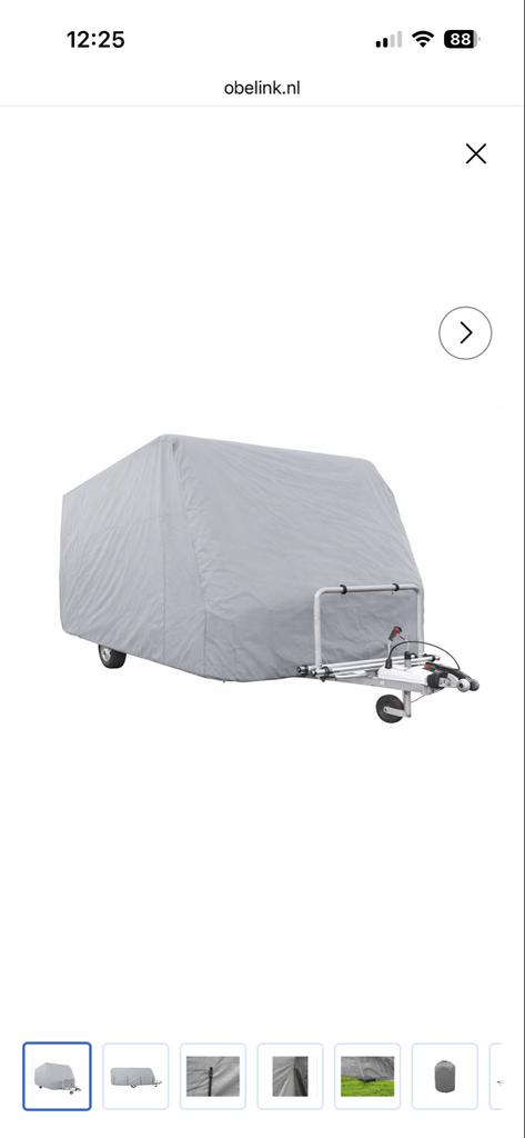 Caravanhoes grijs voor LMC Musica 490 E, Caravans en Kamperen, Ophalen, Zo goed als nieuw