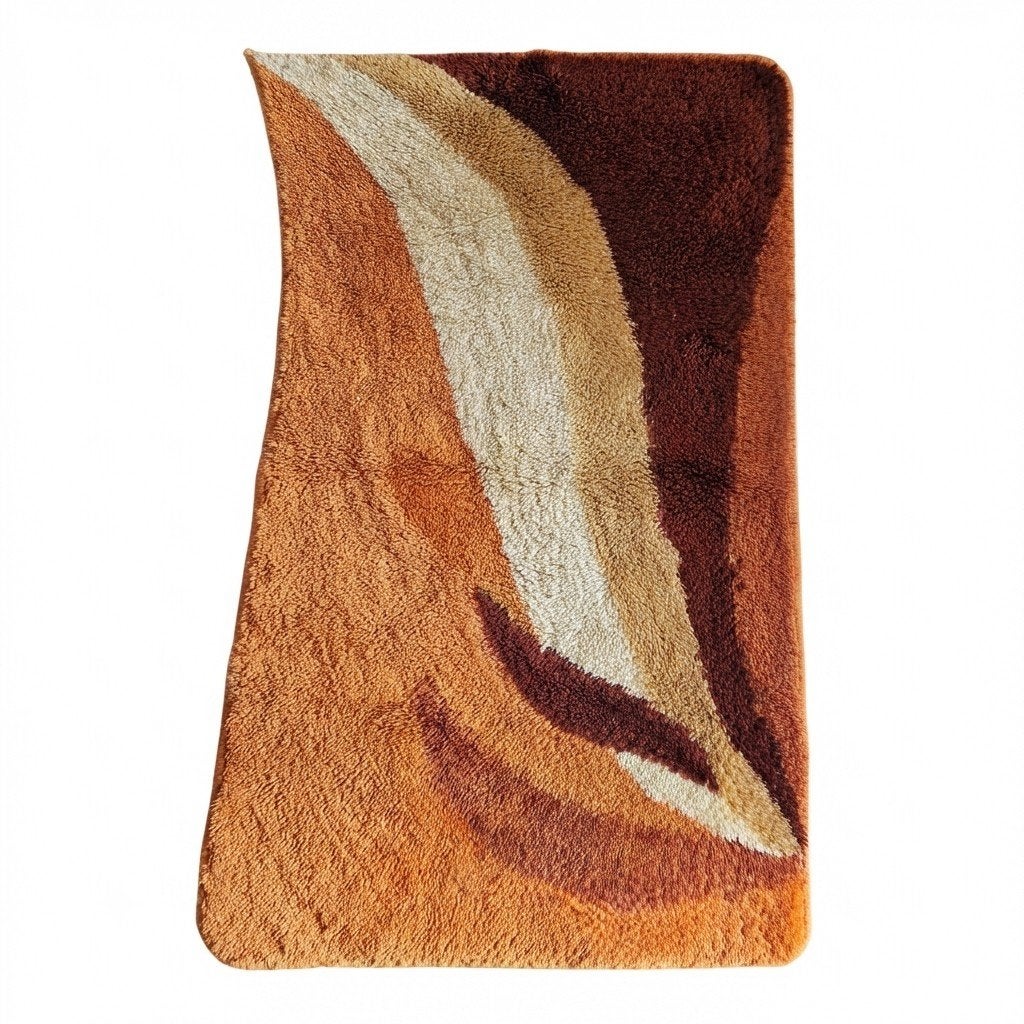 Vintage vloerkleedje jaren 70 bad kleedje, Ophalen of Verzenden, Huis en Inrichting