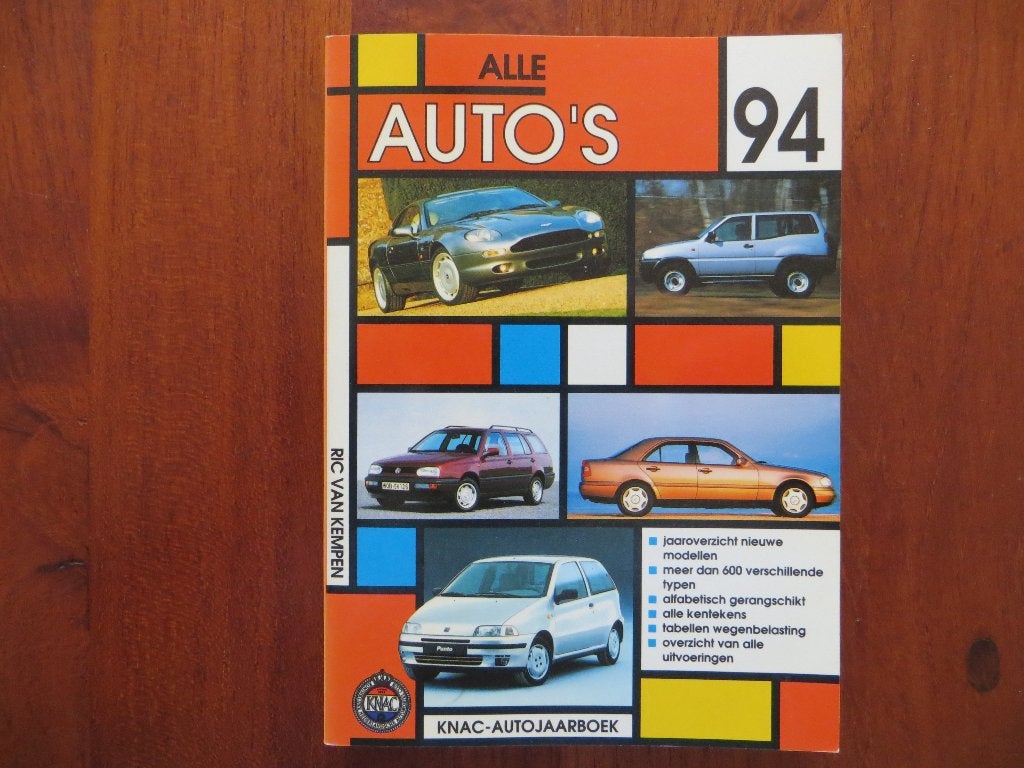 KNAC-Autojaarboek: Alle Auto's 1994, Ophalen of Verzenden, Nieuw, Algemeen