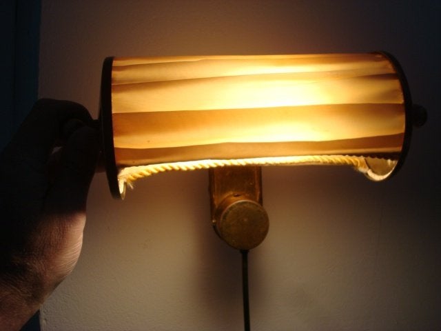 ART-DECO BUREAU NOTARIS LAMPJE 1915/25, Ophalen, Art deco, 20 cm, Kunststof