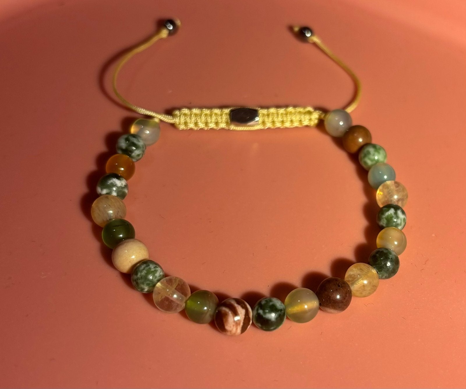 Natuursteen armband, Ophalen of Verzenden, Nieuw, Overige kleuren, Overige materialen