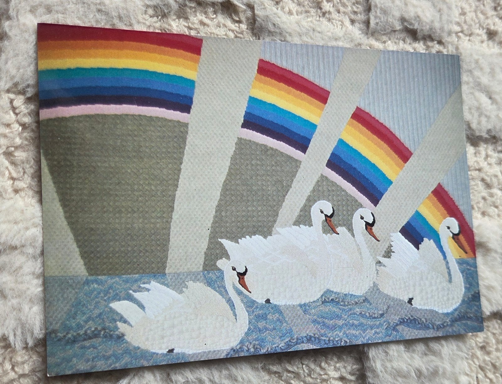 Zwanen en Regenboog, Verzenden, 1980 tot heden, Gelopen, Overige thema's