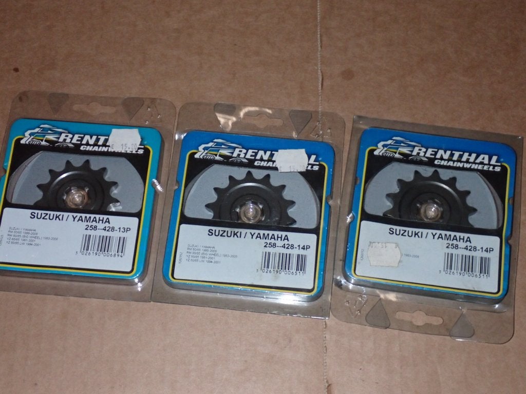 Suzuki RM80 RM85 Yamaha YZ80 YZ85 Voortandwiel 13T / 14T 3x, Verzenden