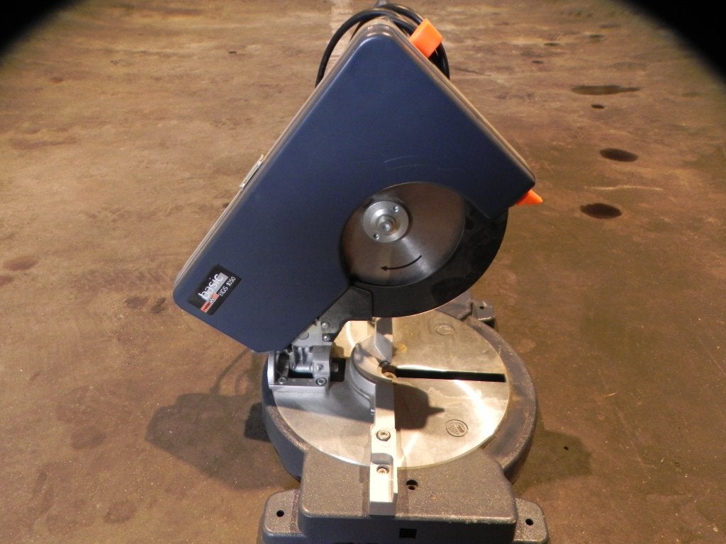 Afkort zaagmachine met blad Ø 180, Ophalen, Zo goed als nieuw, 200 tot 250 cm, Plinten