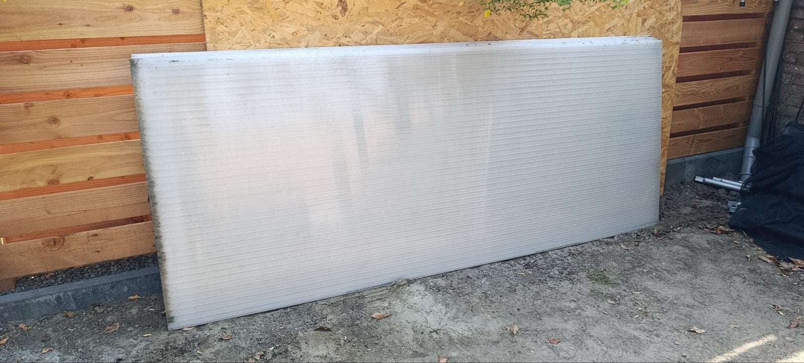 4 x polycarbonaat platen, Ophalen, Gebruikt, Overige materialen, Minder dan 20 mm