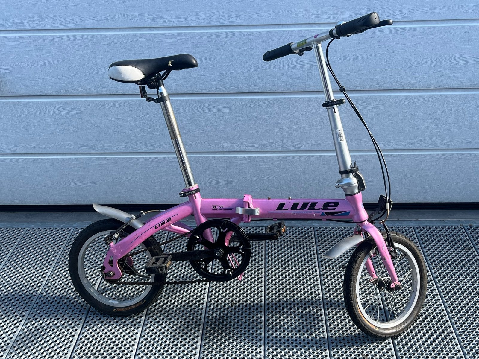 Lule opvouwbare fiets - Roze vouwfiets, Gebruikt, Velgrem, Dames, Ophalen
