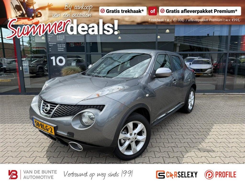 Nissan Juke 1.6 Acenta *Trekhaak & Cruise Control*, Euro 5, Stof, 4 cilinders, 49 €/maand