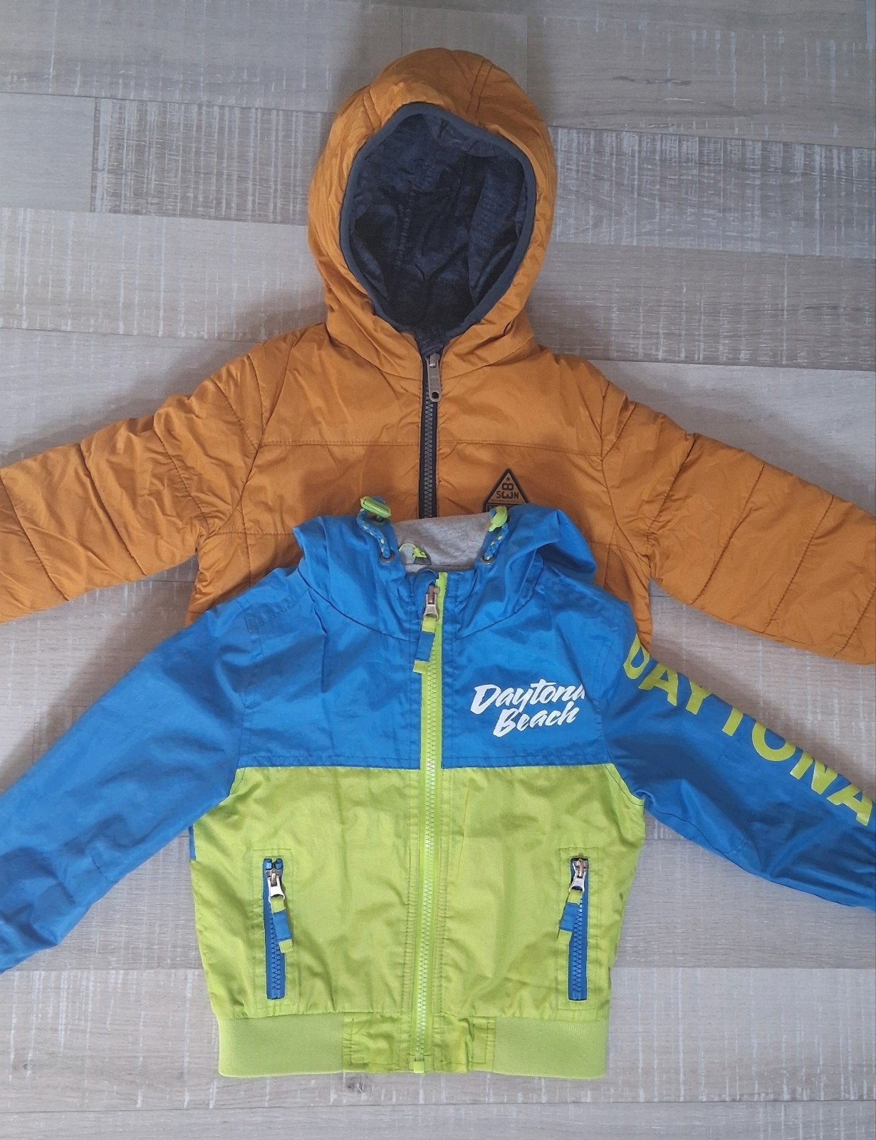 Omkeerbare winterjas maat 98 + zomerjas Ter Stal, Gebruikt, C&A, Ophalen of Verzenden, Jongen