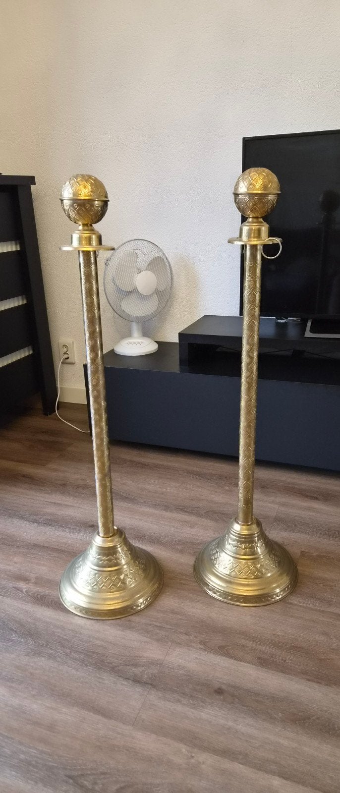 Gouden Marokkaanse sierpalen (pilaren), Ophalen