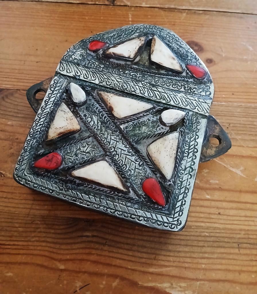 Antiek Koranhouder Korandoos Koranbox uit Marokko, Antiek en Kunst, Ophalen of Verzenden