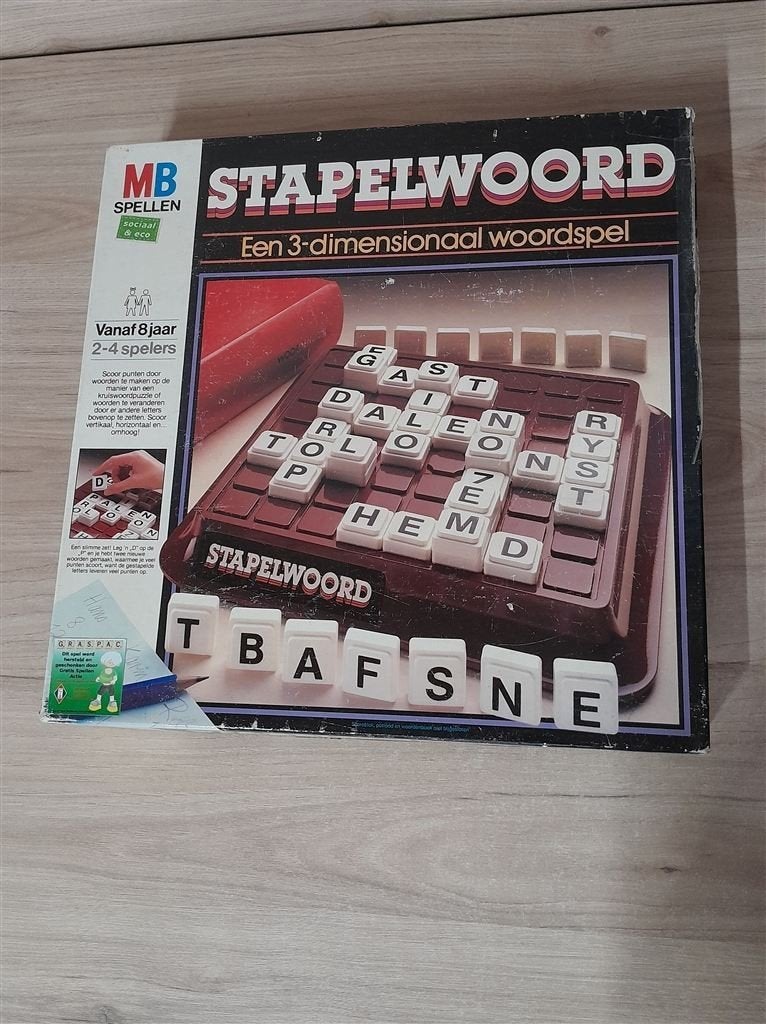 Stapelwoord - 3d woordspel - s5399, Hobby en Vrije tijd, Verzenden, Zo goed als nieuw