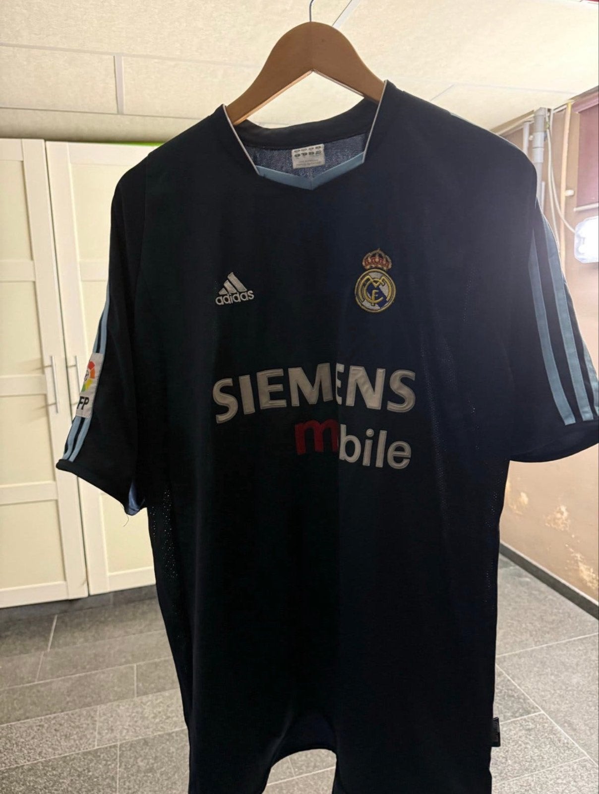 Real Madrid Thuisshirt 2002-2003 Raul #7, Maat 52/54 (L), Zwart, Ophalen of Verzenden, Voetbal