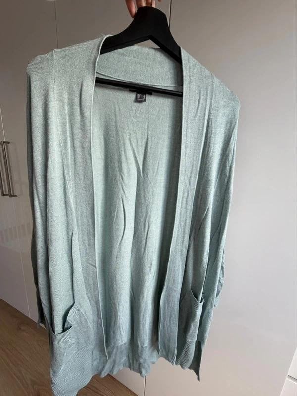 Vest dames M 38 mintgroen turquoise aqua blauw cardigan, Kleding | Dames, Maat 38/40 (M), Ophalen of Verzenden, Zo goed als nieuw