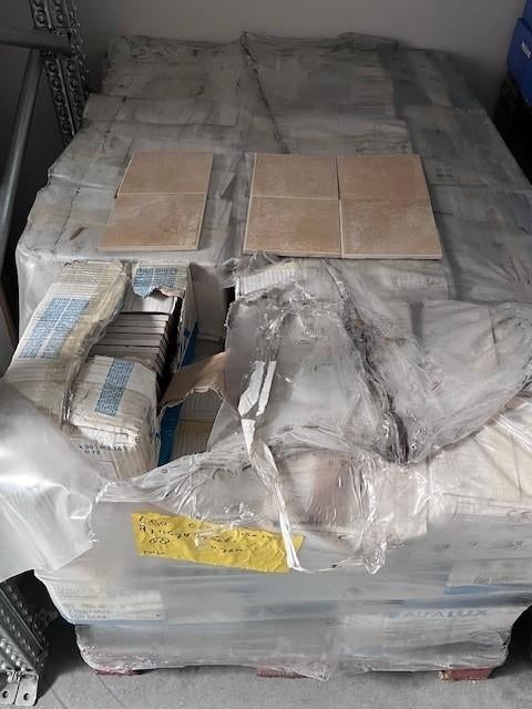 Pallet tegels beige/licht terra Ego octra 15x15cm (49 m2), Doe-het-zelf en Verbouw, Keramiek, Nieuw, Ophalen of Verzenden, 20 tot 40 cm