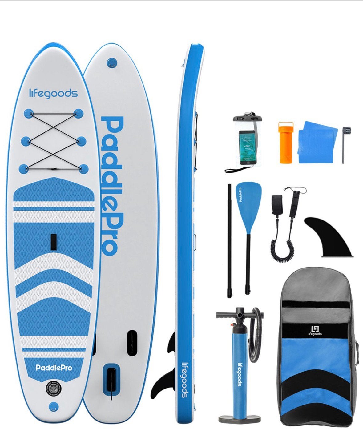 LifeGoods PaddlePro SUP Board - Opblaasbaar Paddle Board, Ophalen, Zo goed als nieuw, SUP-boards