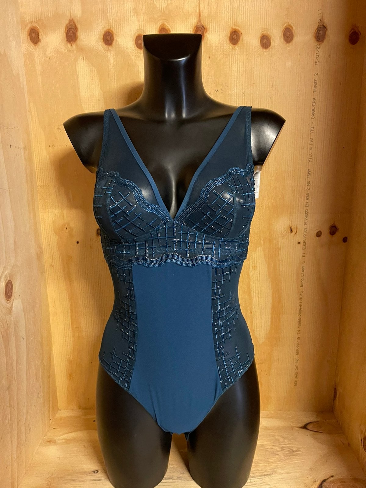 Louisa bracq body maat 38 model matrix, Verzenden, Blauw, Body of Korset