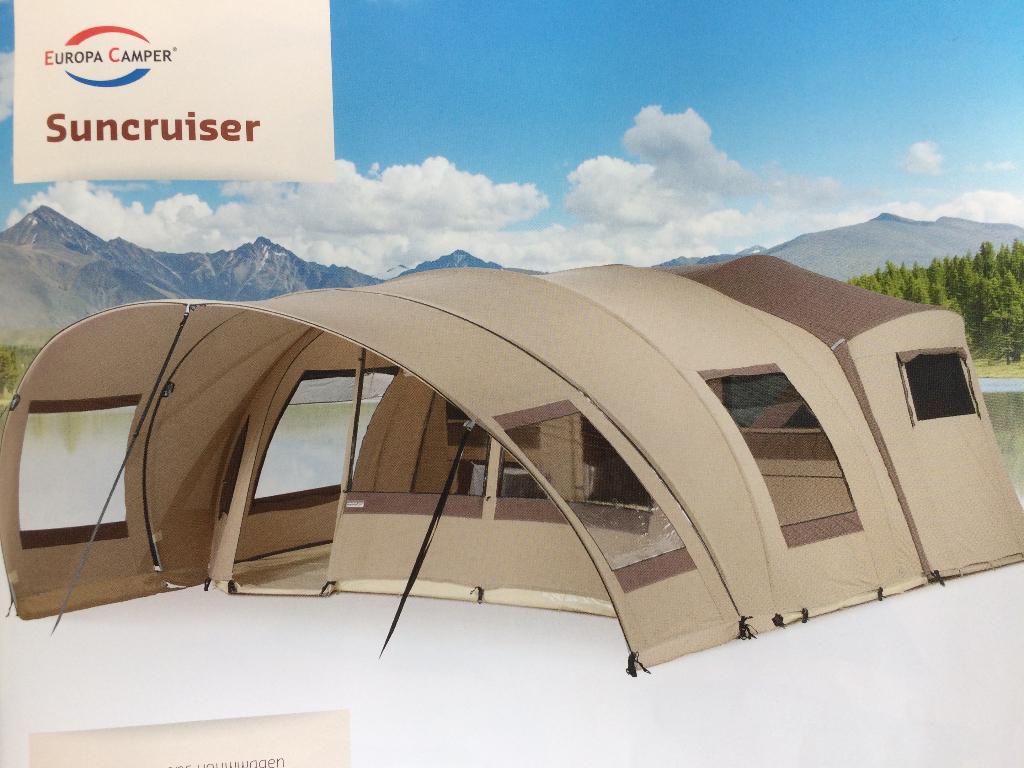 Europacamper Suncruiser vouwwagen - deluxe - 8 slaapplaatsen, Caravans en Kamperen, Vouwwagens, Ophalen, Overige kleuren, Europa Camper