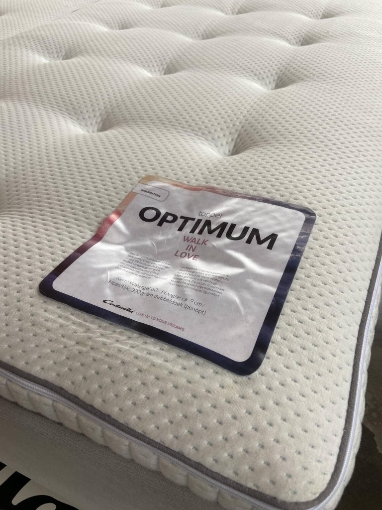 OPTIMUM topper Watergel 160/220 Cinderella OP=OP, Matrasbestellen.nl, Verzenden, Buurserstraat 15 A, 7481 EG,Haaksbergen, Nieuw