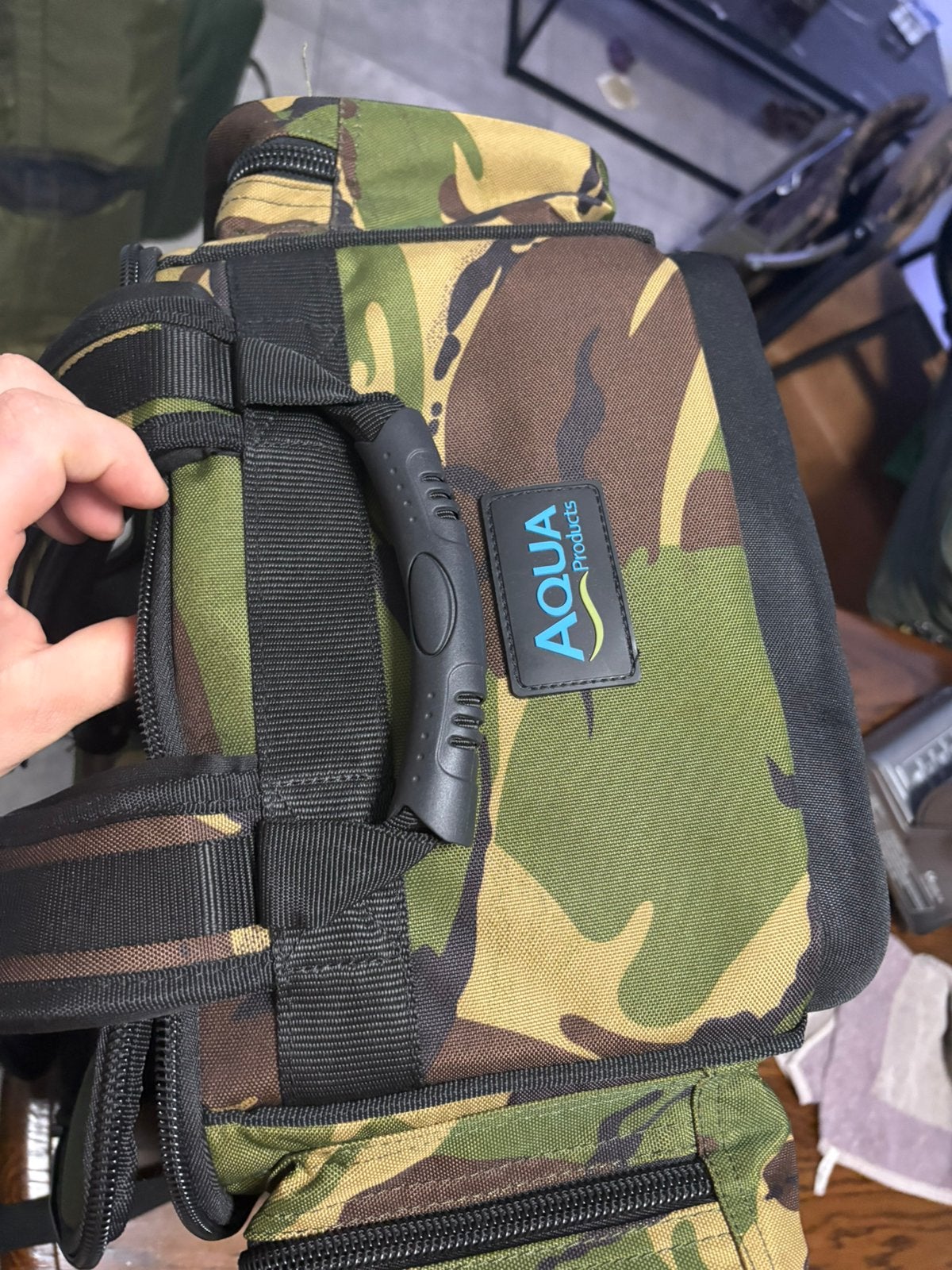 Aqua rugtas camo, Watersport en Boten, Hengelsport | Karpervissen, Ophalen of Verzenden, Zo goed als nieuw, Overige typen