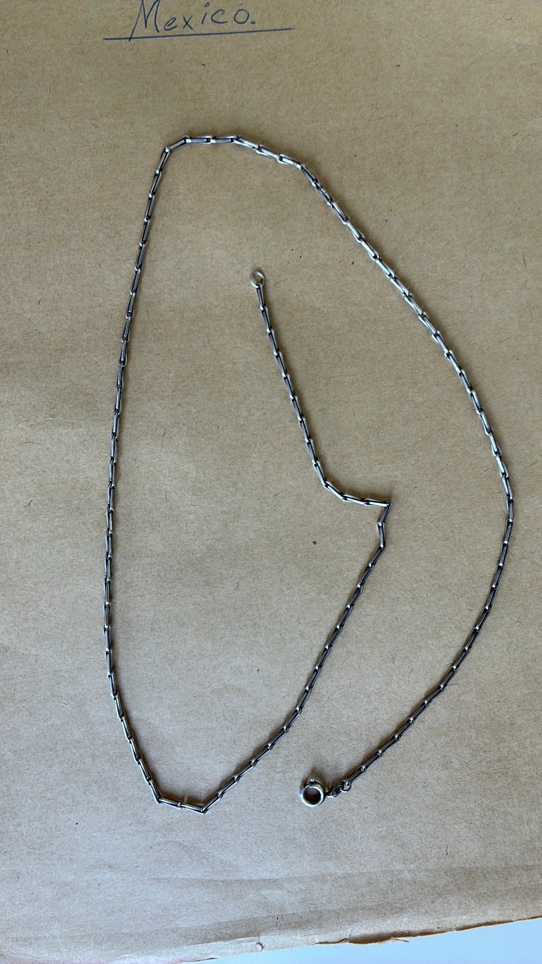 Prachtige zilver ketting 835 keur 61,7 cm 2 mm, Ophalen of Verzenden, Gebruikt, Zilver