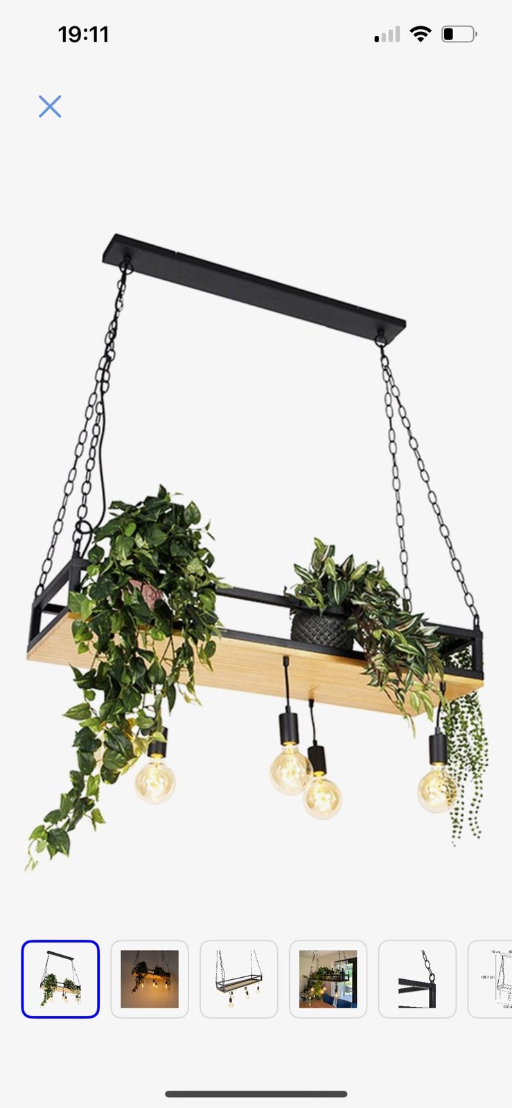 Industriele Design Hanglamp Eettafel, Ophalen of Verzenden, Zo goed als nieuw, Hout