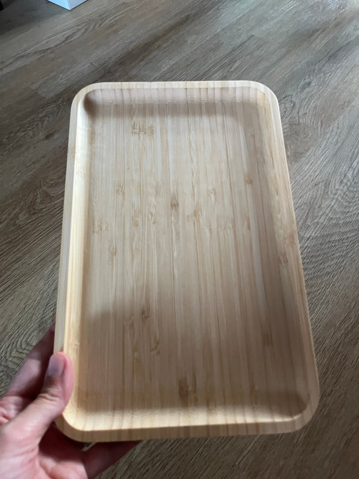 Nieuw bamboe dienblad van Casa, Nieuw, Ophalen of Verzenden, Afgeronde hoeken, Dienblad