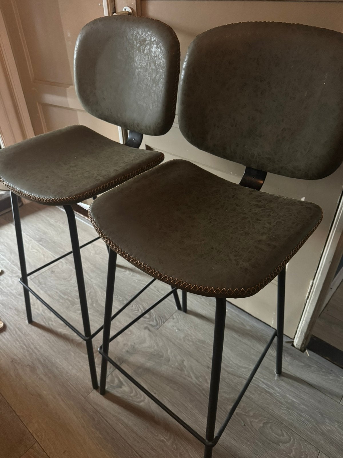 Barkrukken, 2 krukken, Ophalen, Gebruikt, 60 tot 90 cm