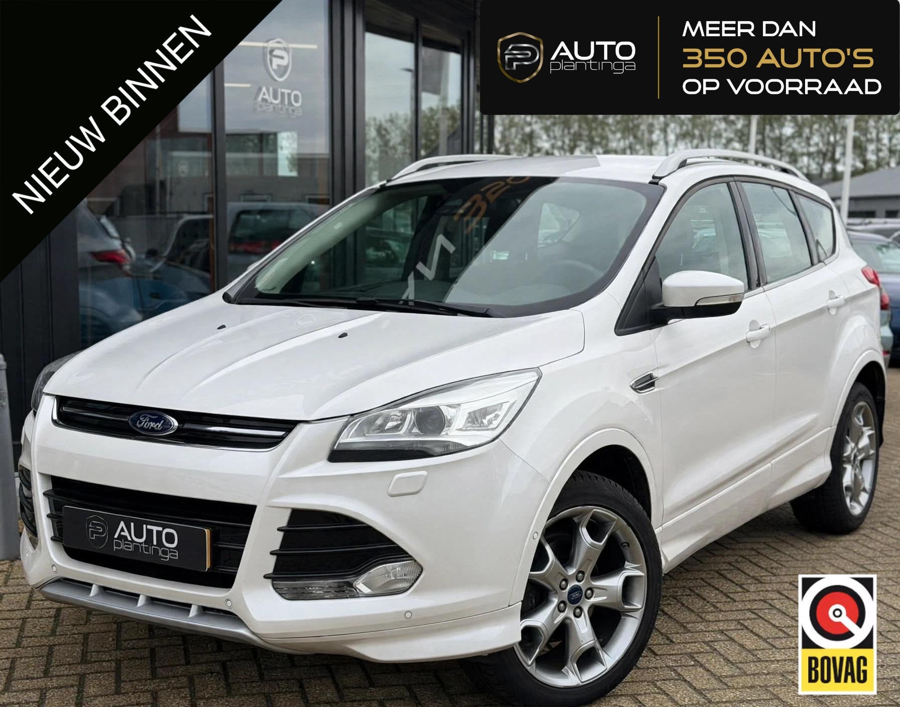 Ford Kuga 1.5 Titanium Plus 150PK | Volledig Dealeronderhoud, Euro 6, 4 cilinders, Leder en Stof, Wit