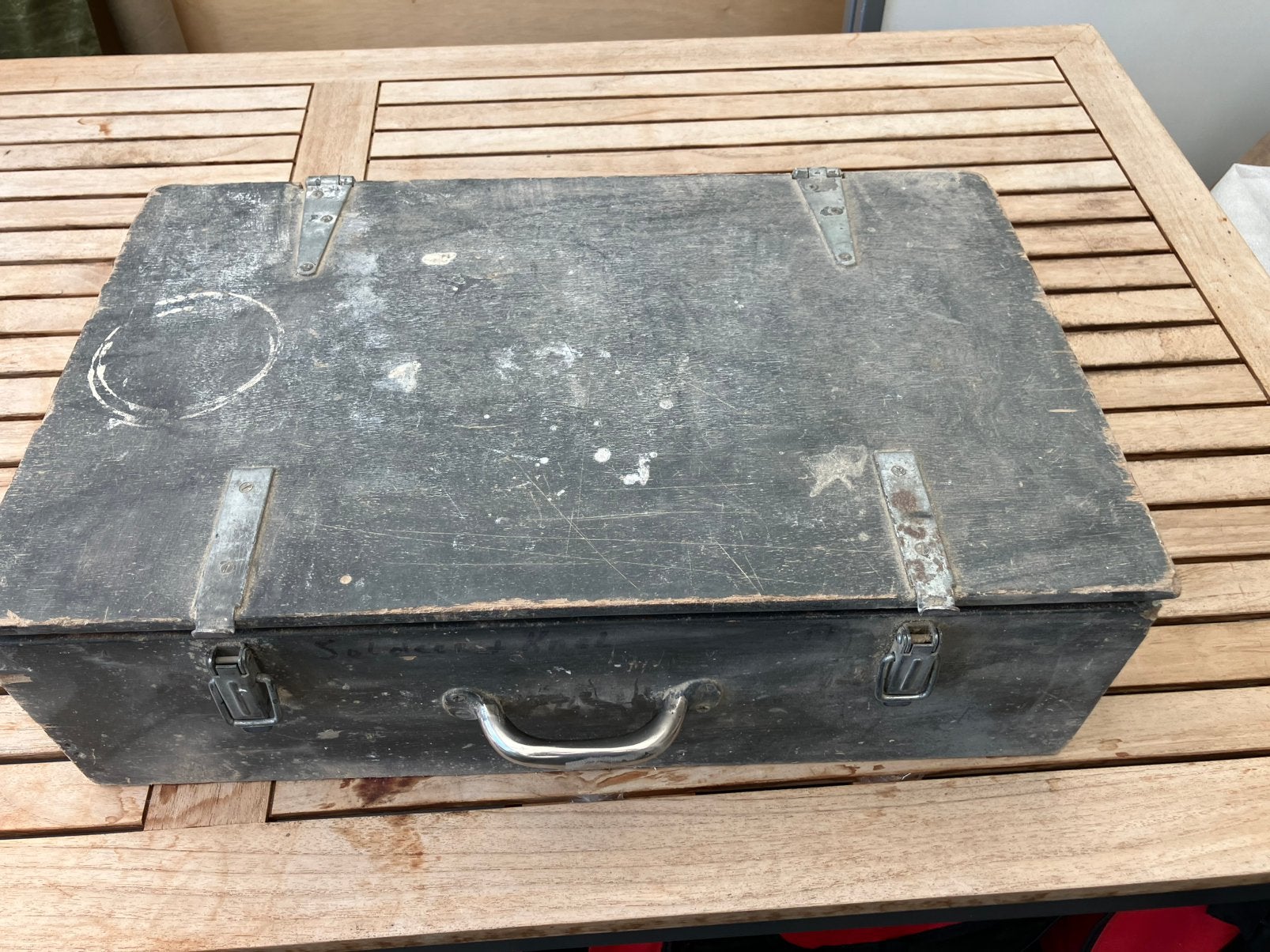 Grote houten sorteer kist, Ophalen of Verzenden, Gebruikt