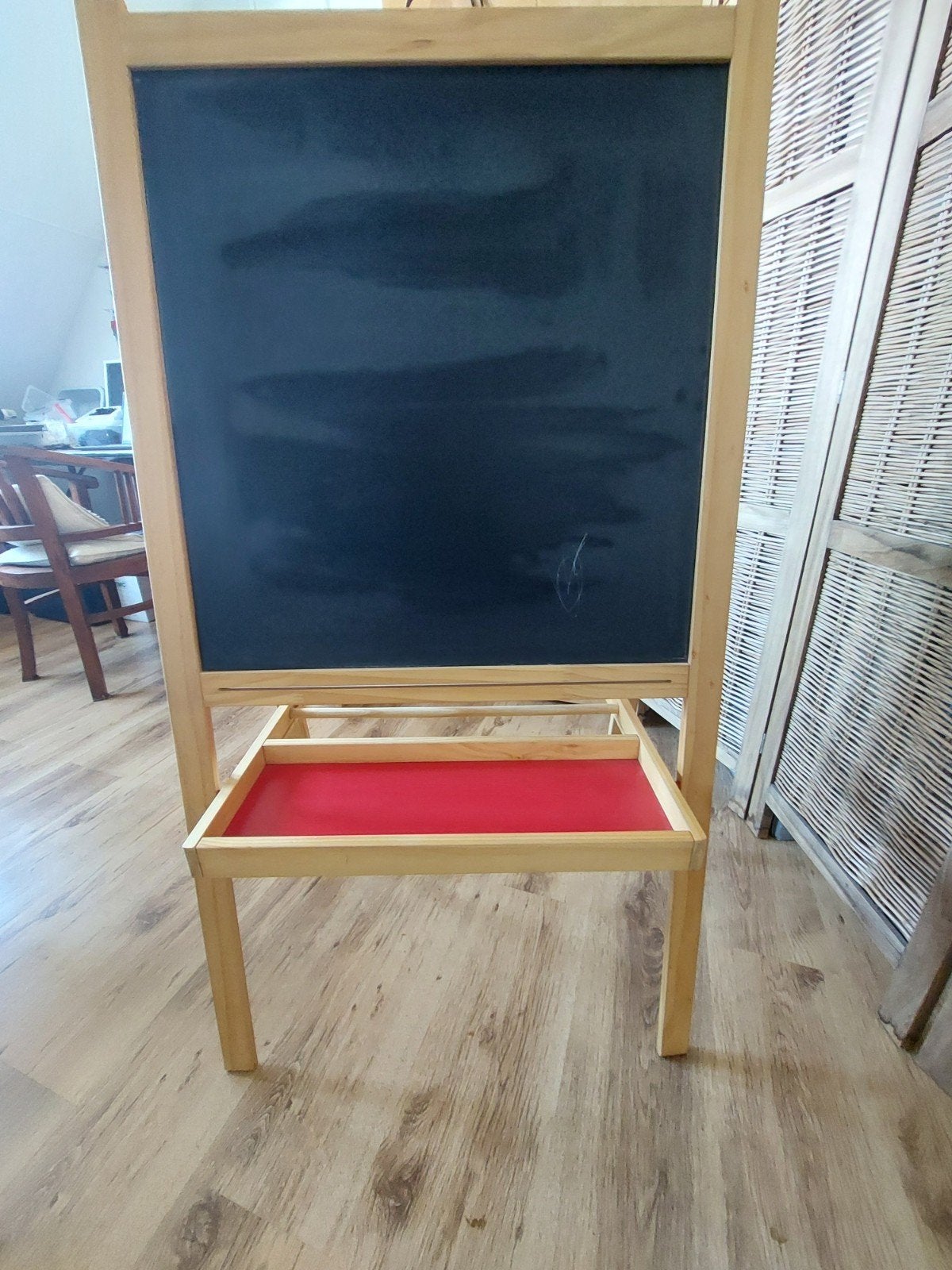 krijtbord met whiteboard., Ophalen, Gebruikt, Krijtbord
