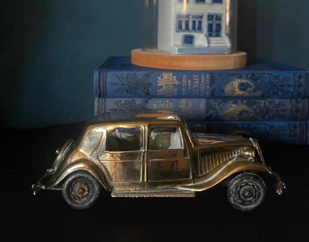 Citroen model auto messing 1935, Hobby en Vrije tijd, Modelauto's | 1:24, Ophalen of Verzenden, Zo goed als nieuw