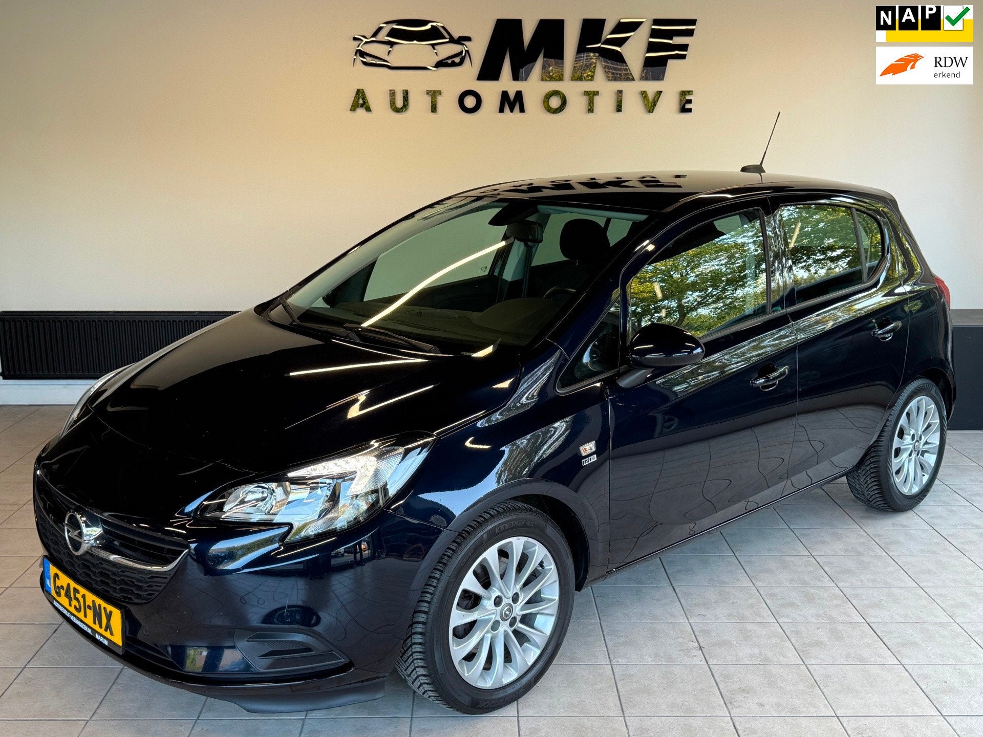 Opel Corsa 1.0 Turbo 120 Jaar 2019 Edition Airco|Camera|PDC!, Auto's, Voorwielaandrijving, Gebruikt, Euro 6, Blauw