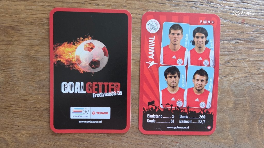 Suarez - AJAX Rookie - trading card Texaco, Verzamelen, Ophalen of Verzenden, Zo goed als nieuw, Ajax, Poster, Plaatje of Sticker