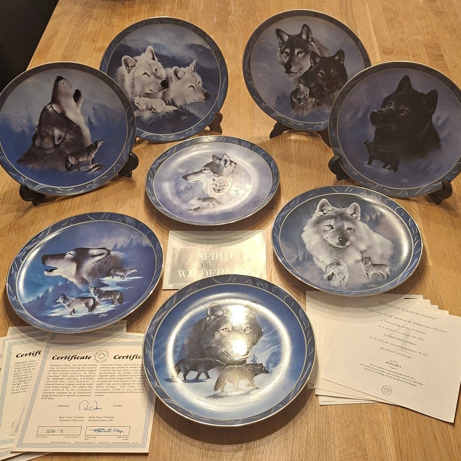 Complete Set 8 Wolvenborden - Spirit of the, Ophalen