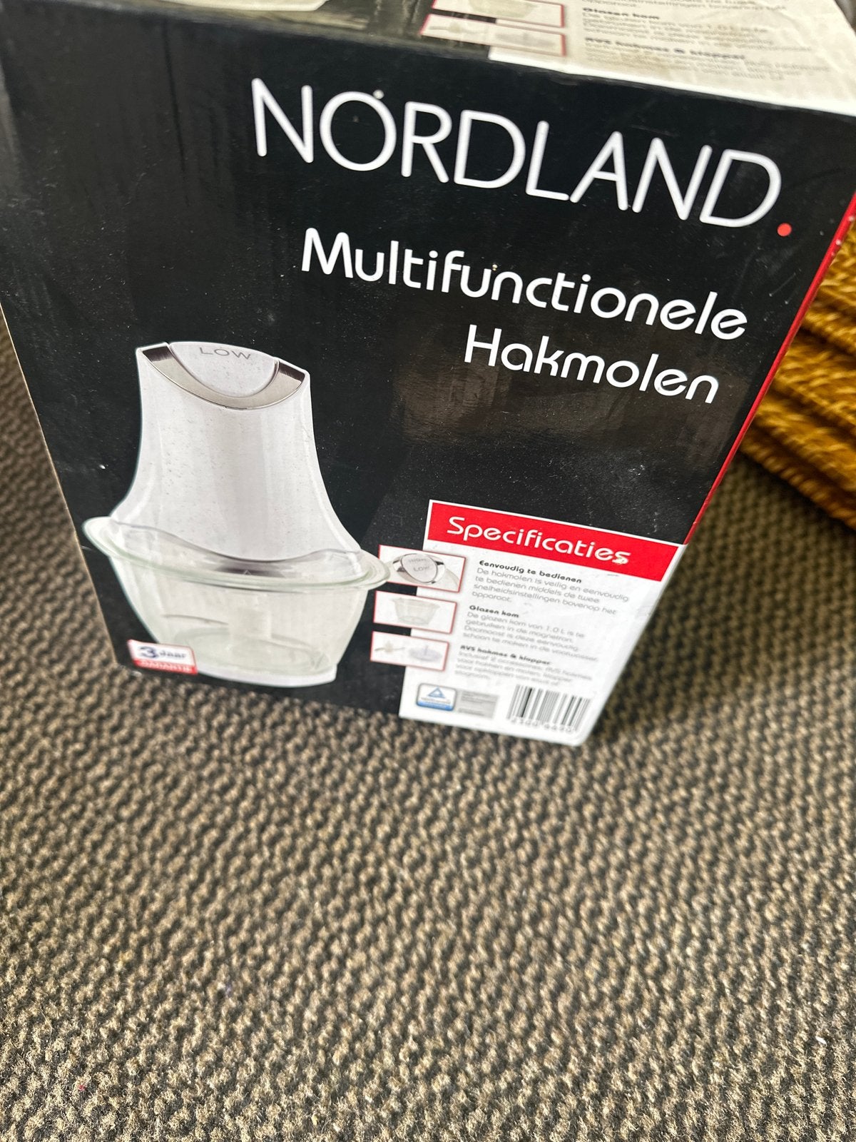 Nordland Multifunctionele Hakmolen - Nieuw in doos, 1 tot 2 liter, Ophalen of Verzenden, Nieuw, 2 snelheden