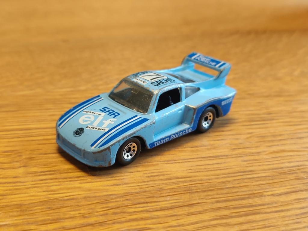 Matchbox Porsche 935 BLAUW, Ophalen of Verzenden, Zo goed als nieuw, Auto