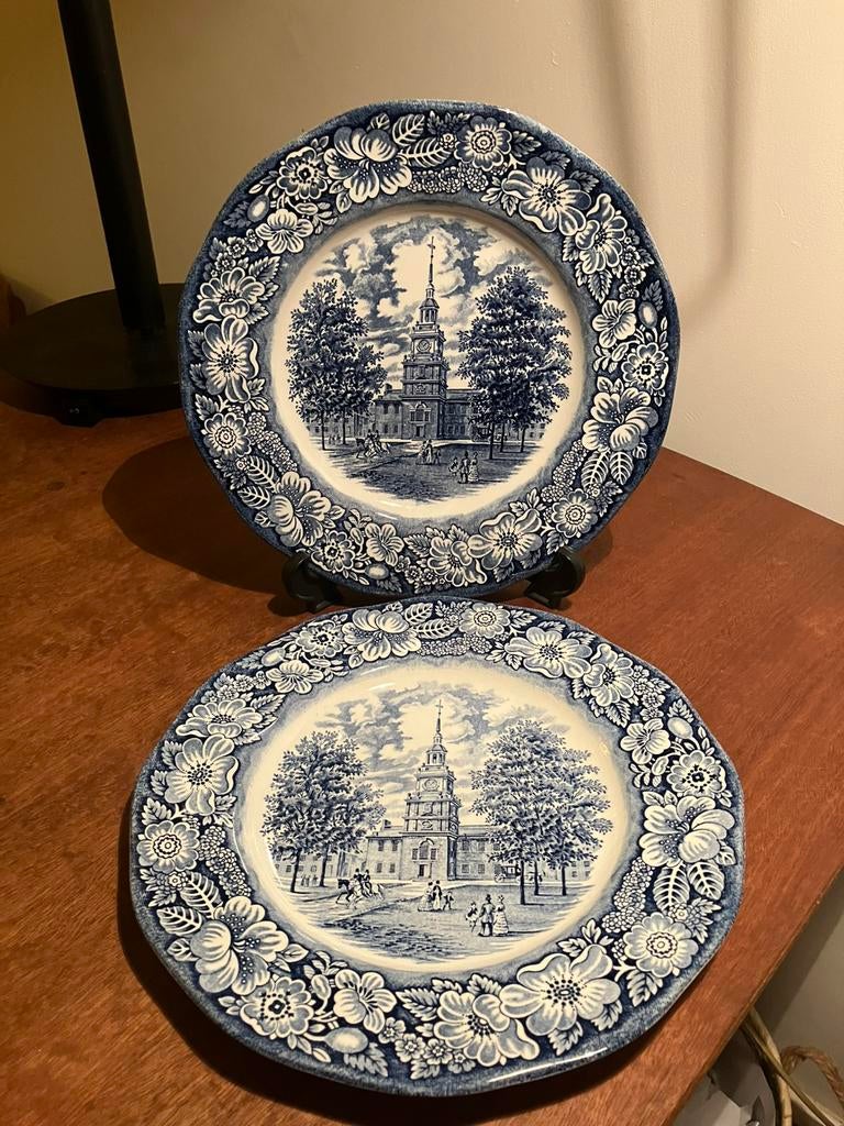 Liberty Blue * Independence Hall * Staffordshire Ironstone, Ophalen of Verzenden