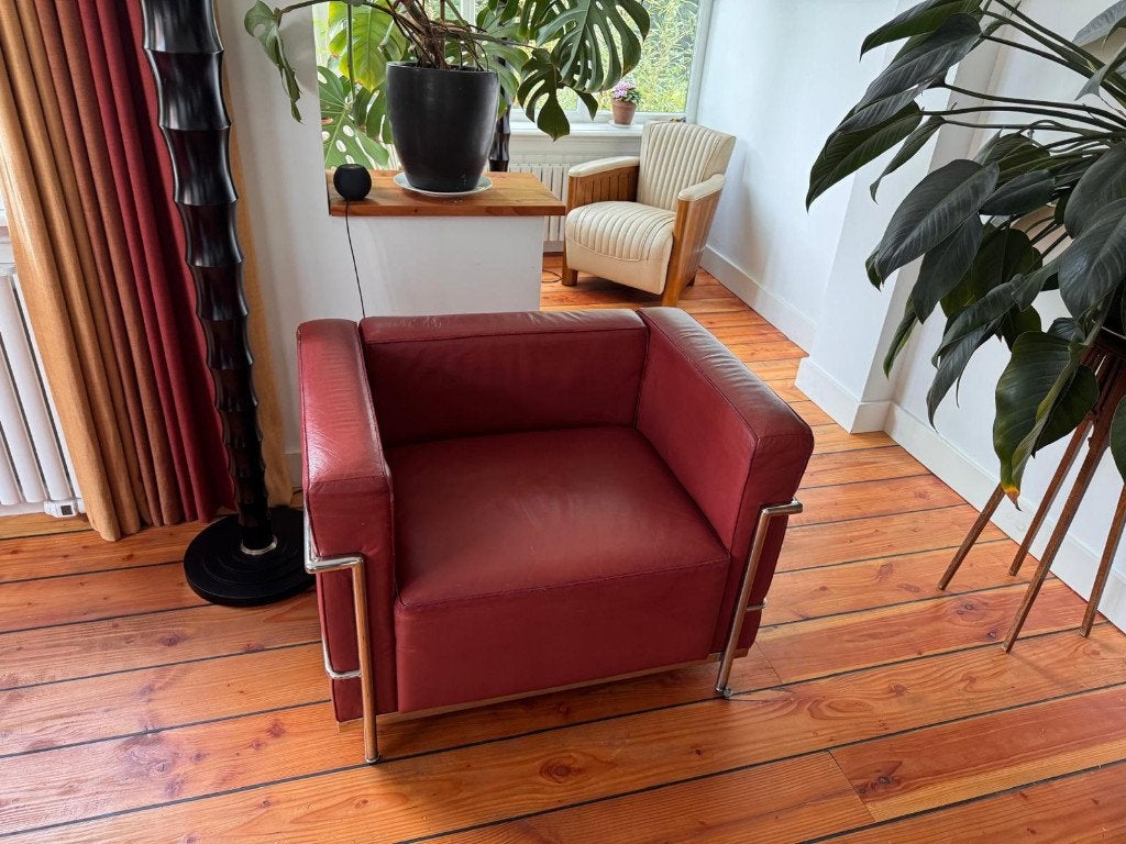 design fauteuil LC3 remake, Ophalen, Gebruikt, Overige materialen, 75 tot 100 cm