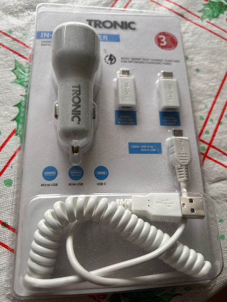 Nieuwe TRONIC TLS 2 A1 autolader, Universeel, Nieuw, Ophalen of Verzenden, USB-A