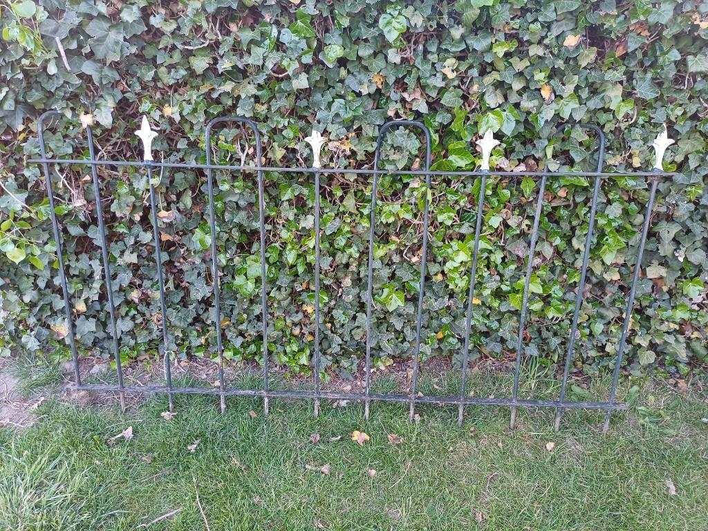 smeedijzeren sierhek, Tuin en Terras, Ophalen, Met poort, Gebruikt, Sierhekwerk