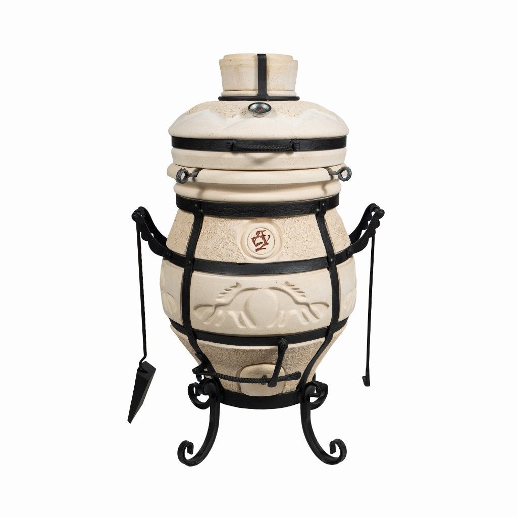 Tandoor Samovar - Keramische houtgestookte BBQ oven - 108kg, Verzenden, Nieuw, Kamado, Met accessoires